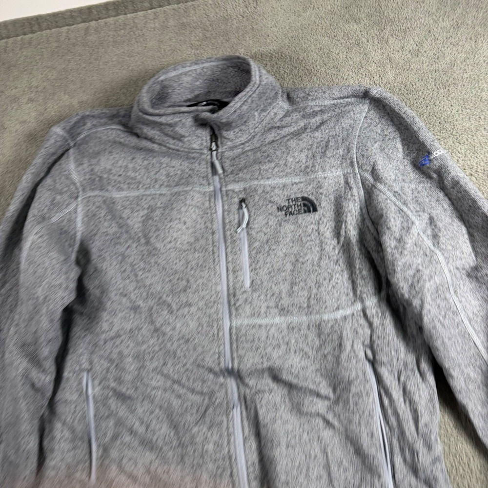 The North Face Mens Gordon Lyons Full Zip Fleece Jacket Grey Heather Large L